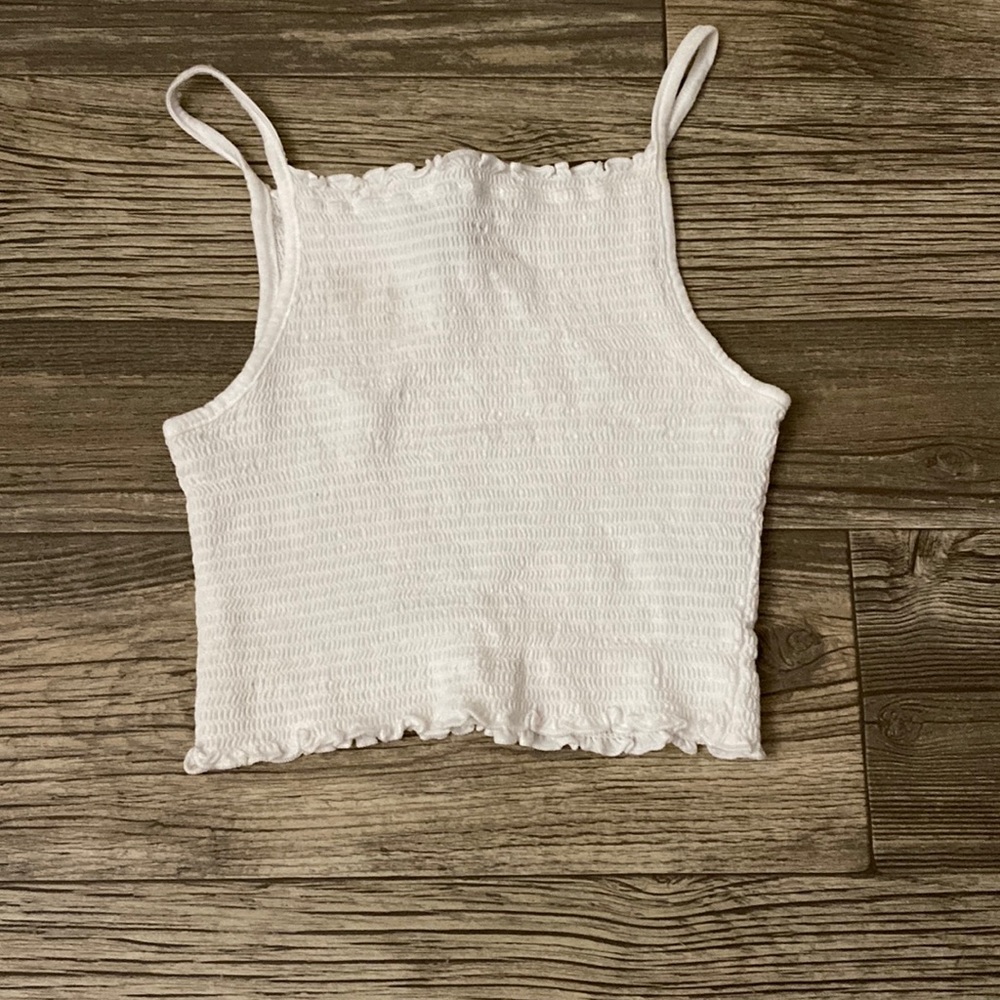 forever 21 white tank top